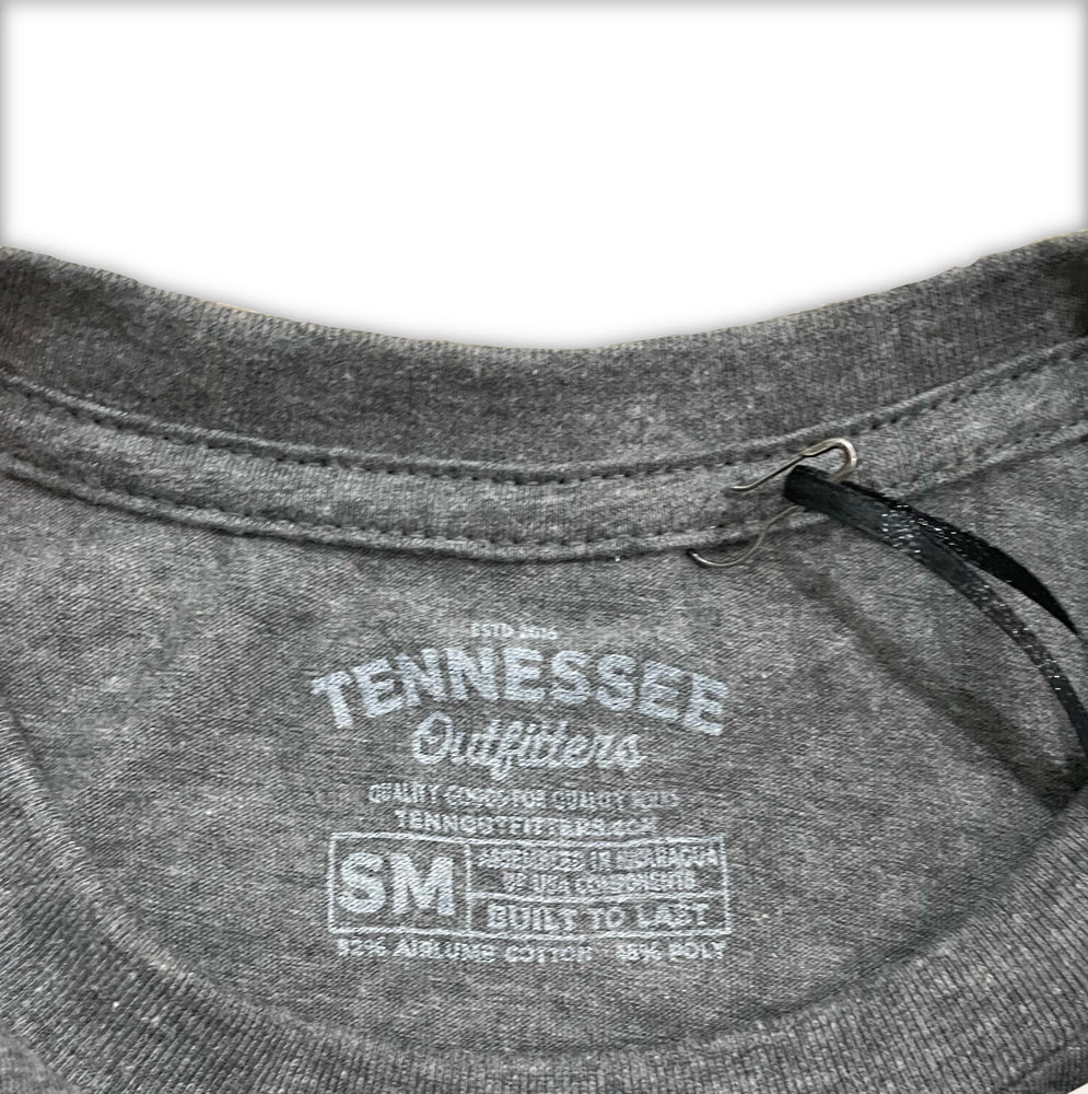 TENN Shirt in Athletic Gray With Big Orange and White