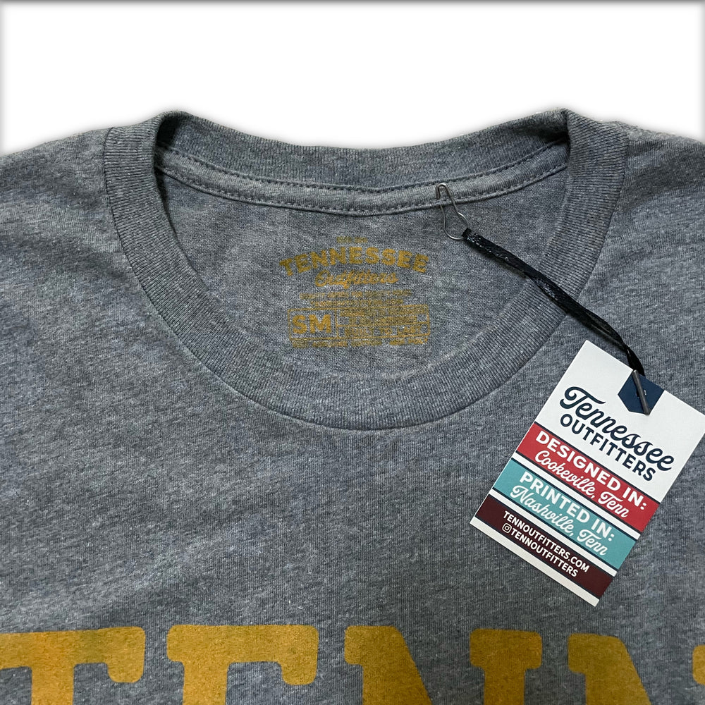 Copy of TENN Shirt in Athletic Gray With Saturday Orange